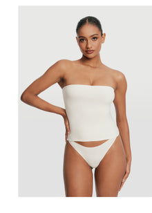 Seamless Full-Length Tube Top | White