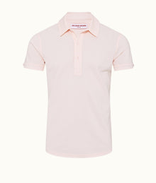 Sebastian Pique Tailored Fit Cotton Polo Shirt | Rose