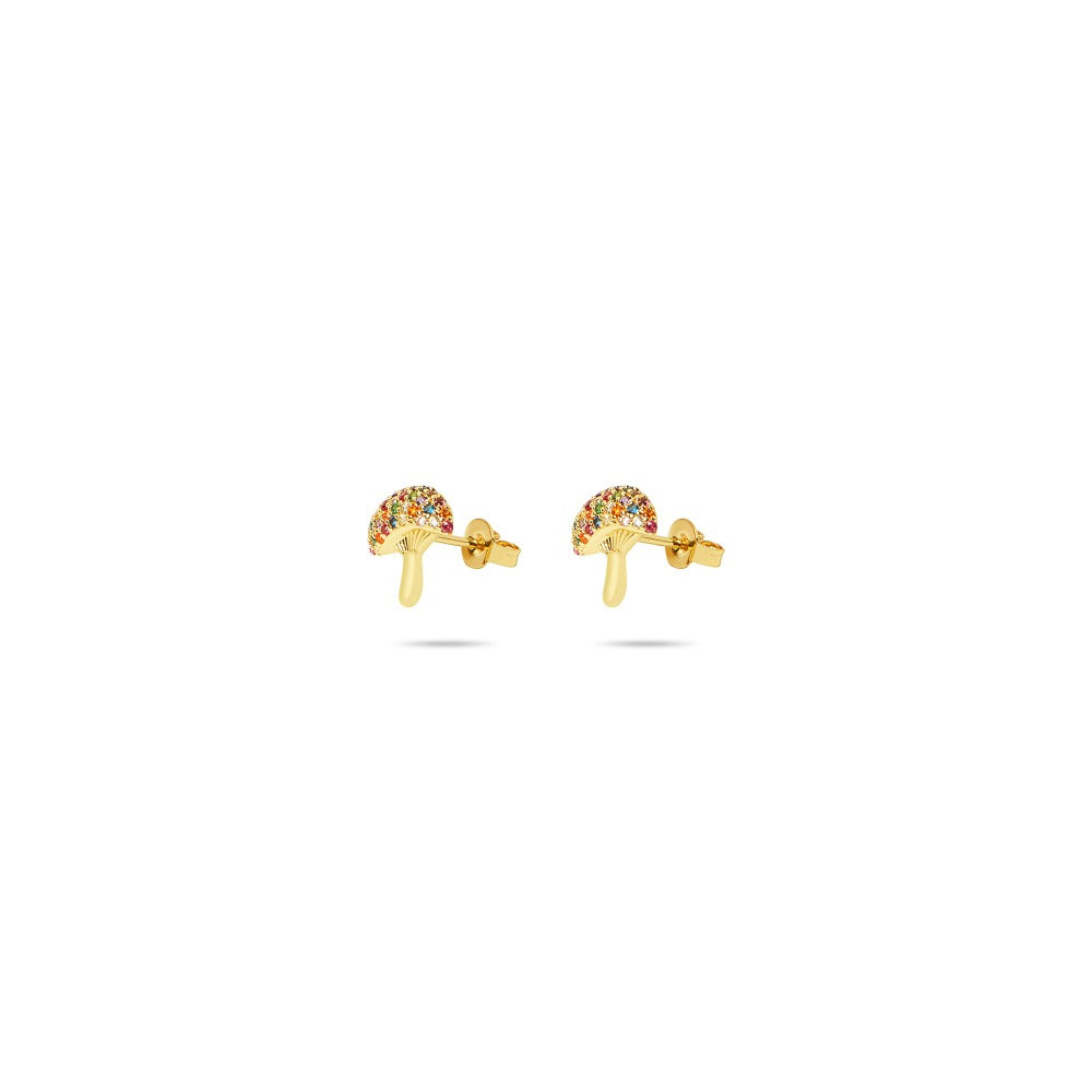 The Mushroom Stud | Gold