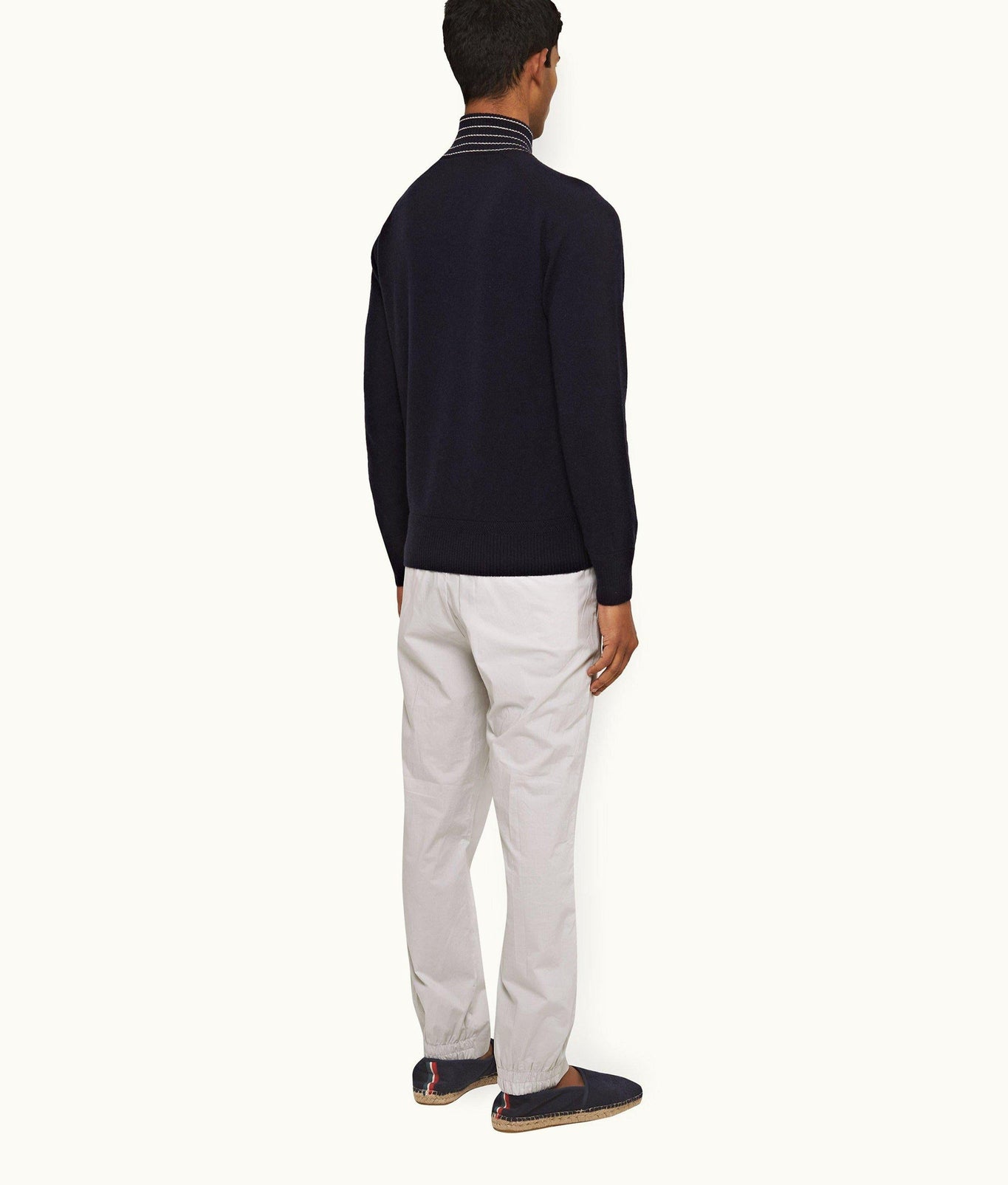 Sedgwick Poplin Tailored Fit Single Pleat Stretch-Cotton Trousers | Oyster Grey