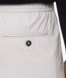 Sedgwick Poplin Tailored Fit Single Pleat Stretch-Cotton Trousers | Oyster Grey