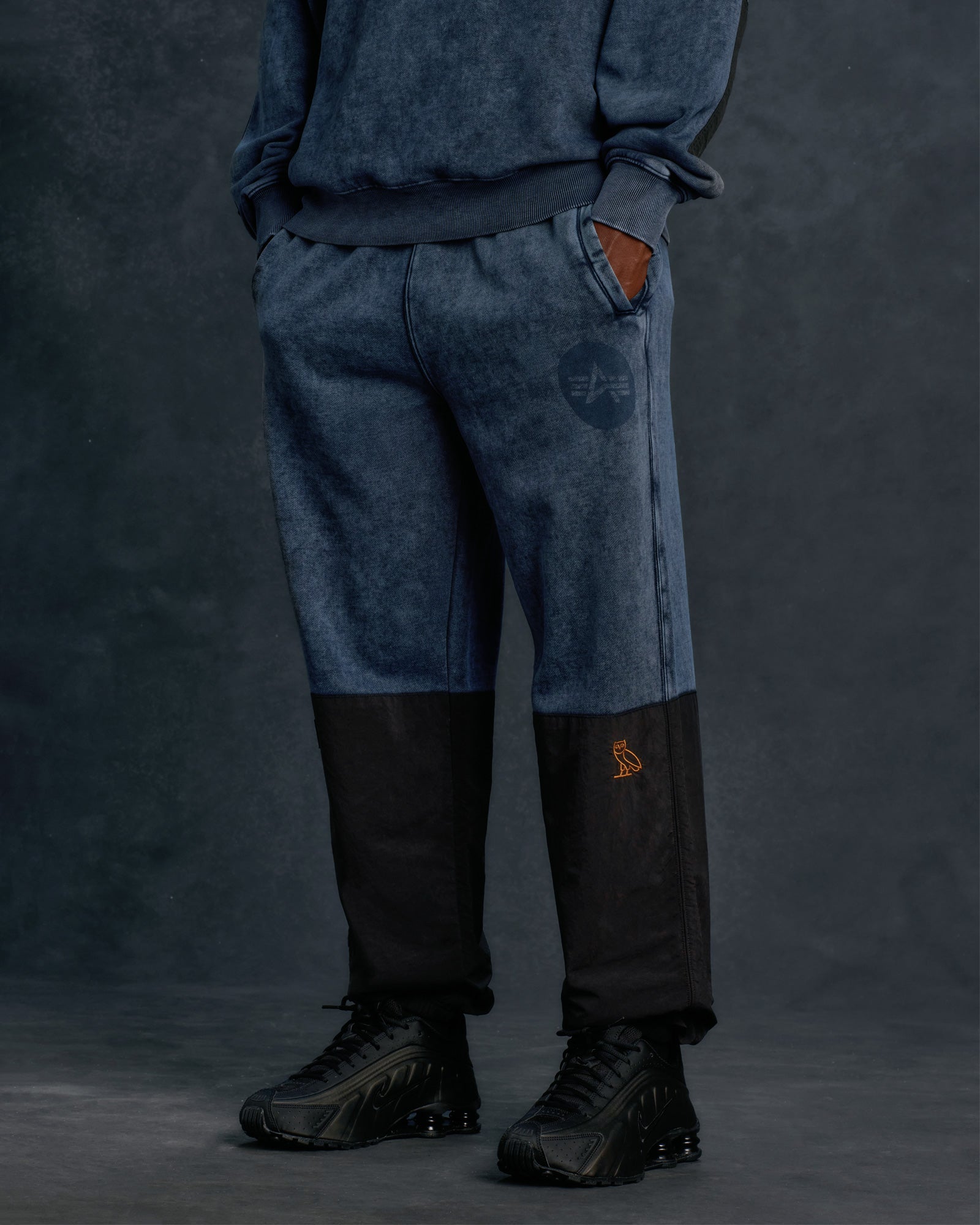 Mens | Alpha Industries Garment Dyed Pant | Replica Blue