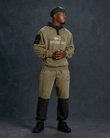 Mens | Alpha Industries Garment Dyed Hoodie | Olive Green
