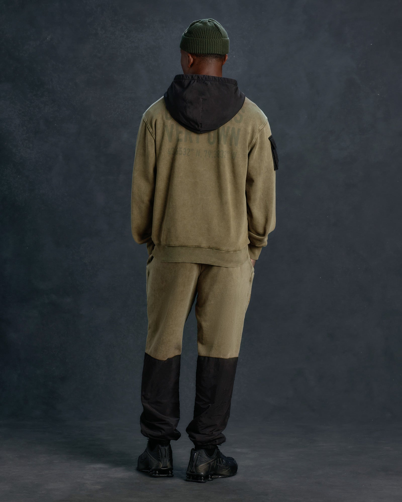 Mens | Alpha Industries Garment Dyed Hoodie | Olive Green