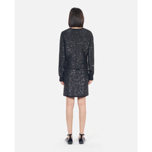 Sequined Knit Cardigan | Women | Black