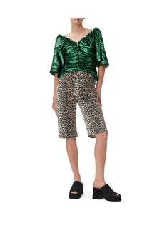 Sequinned Blouse | Kelly Green
