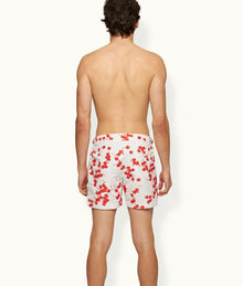 Setter Blossom Print Shorter-Length Swim Shorts | Red