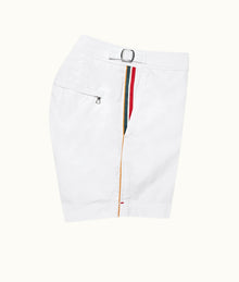 Setter Shorter-Length Concealed O.B Tape Swim Shorts | White