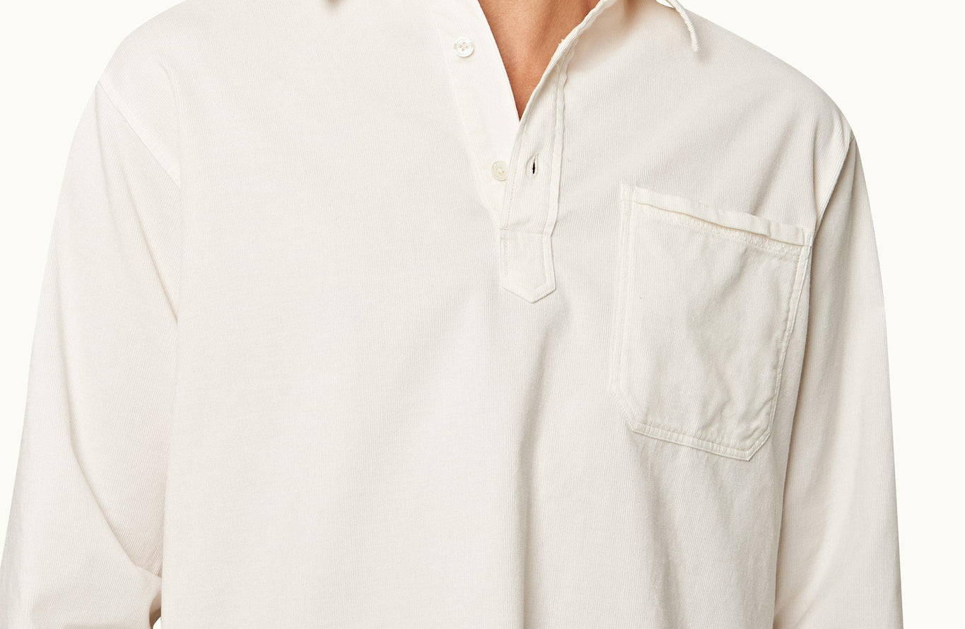 Shanklin Corduroy Classic Collar Relaxed Fit Overhead Corduroy Shirt | Sea Mist