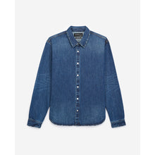 Shirt With Classic Collar | Men | Blue Denim