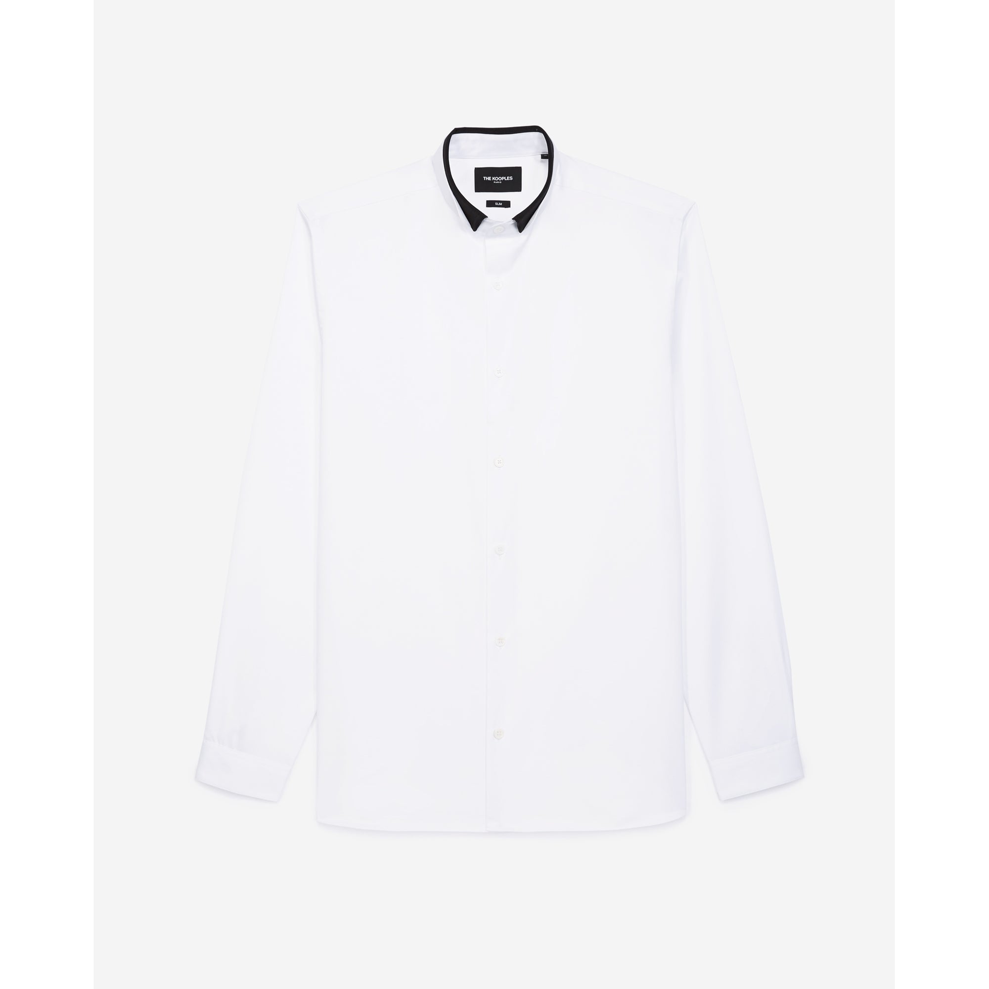 Shirt With Officer Collar | Men | White