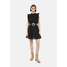 Short Dress In English Embroidery | Women | Black