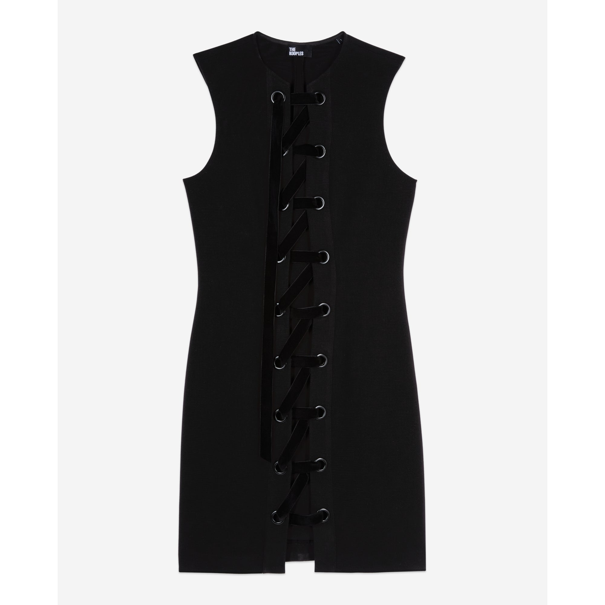 Short Dress With Lacing | Women | Black