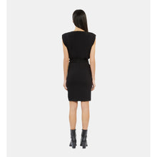 Short Dress With Shirring | Women | Black