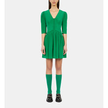 Short Dress With Shirring | Women | Green