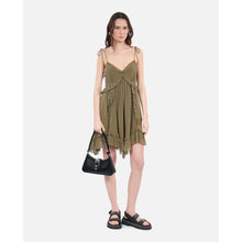 Short Silk Dress | Women | Khaki