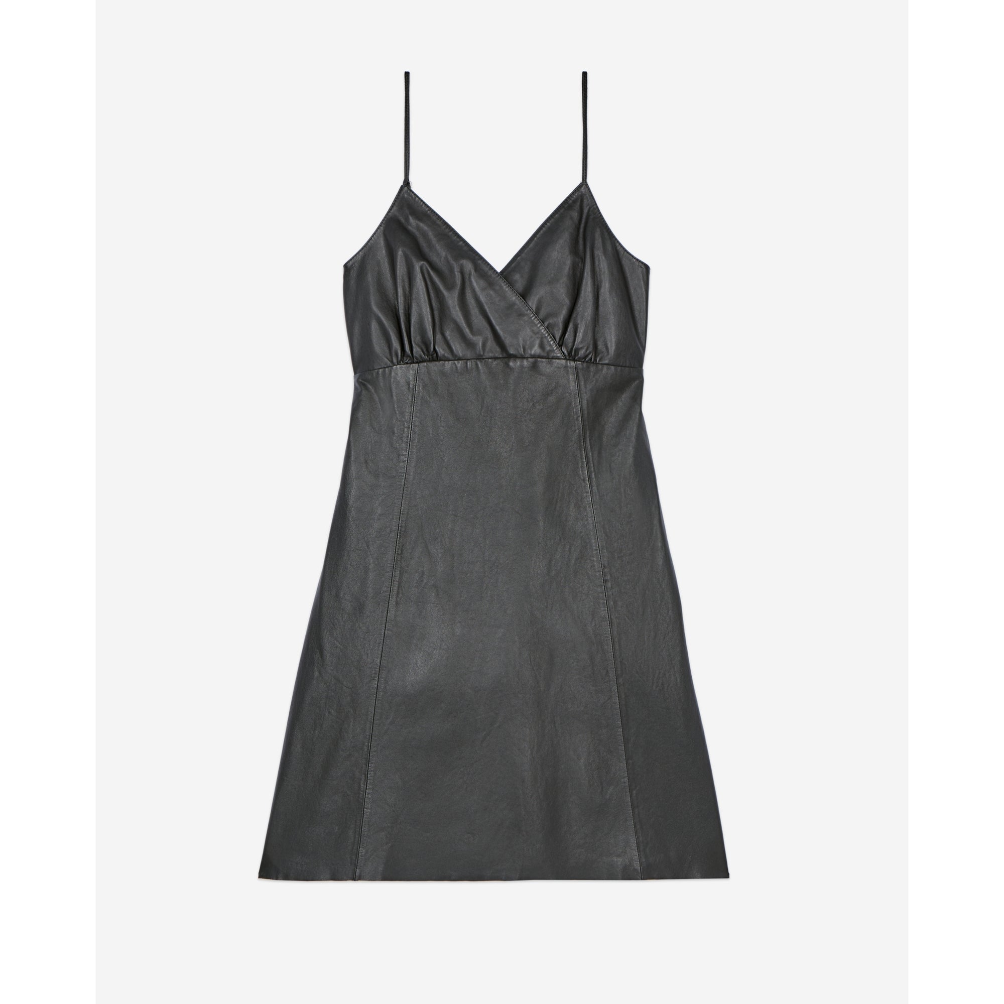 Short Leather Dress | Women | Black