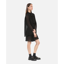 Short Pleated Dress | Women | Black