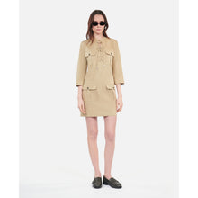 Short Safari Dress | Women | Beige