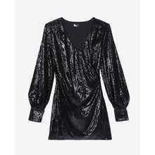 Short Sequin Dress | Women | Black