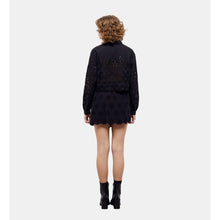 Short Shirt With Broderie Anglaise | Women | Black