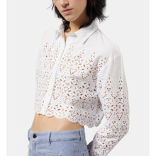 Short Shirt With Broderie Anglaise | Women | White