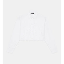 Short Shirt With Broderie Anglaise | Women | White