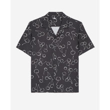 Short-Sleeved Cherry Printed Shirt | Men | Black