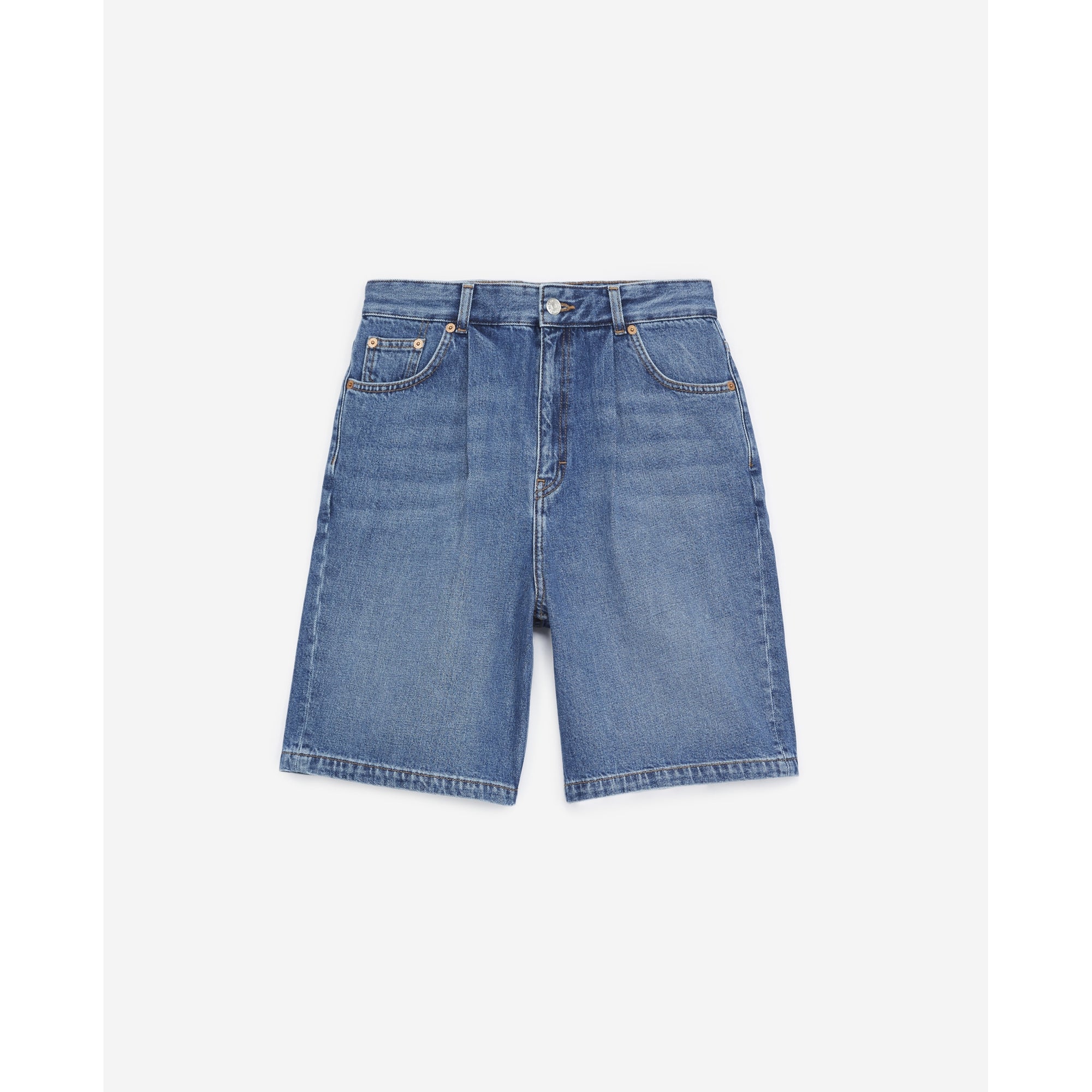 Shorts With Cuffs | Women | Blue Denim