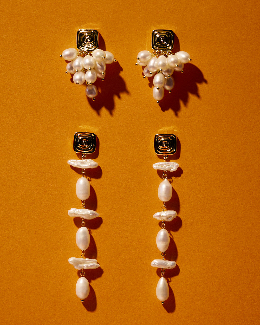 The Seychelles Pearl Drop Studs | Freshwater Pearls | Silver