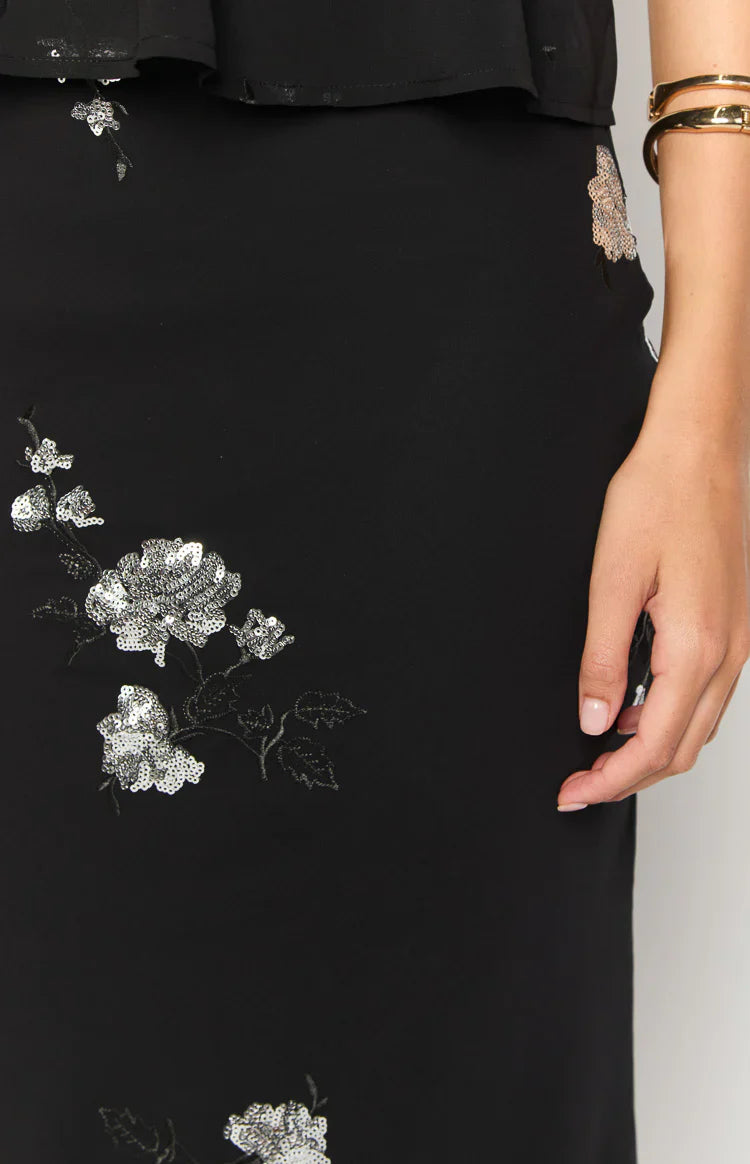 Shyla Maxi Skirt | Black