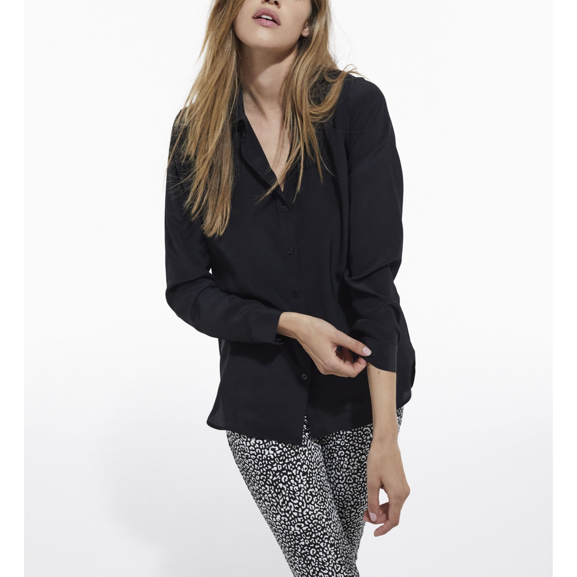 Silk Shirt | Women | Black