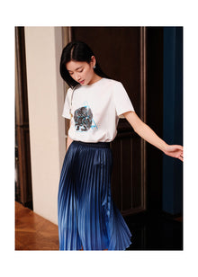 Silver Lion T-Shirt | White
