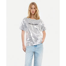 Silver Sequined T-Shirt | Women | Sequins