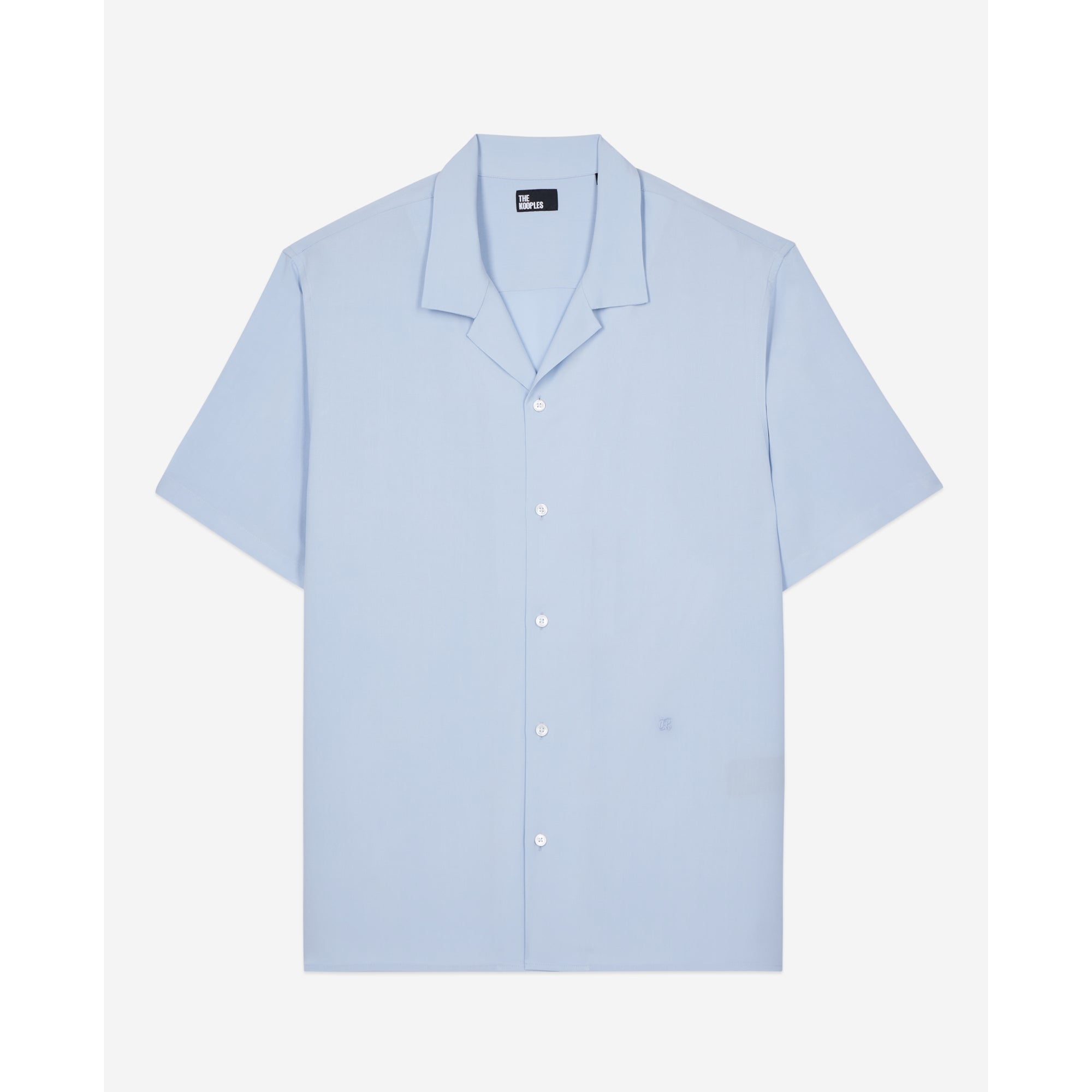 Sky Blue Short-Sleeved Shirt | Men | Lavender