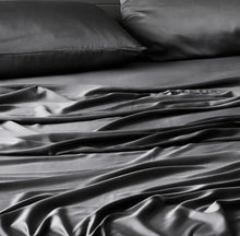 Slate | Signature Sateen Flat Sheet Made With 100% Organic Bamboo #Color_slate