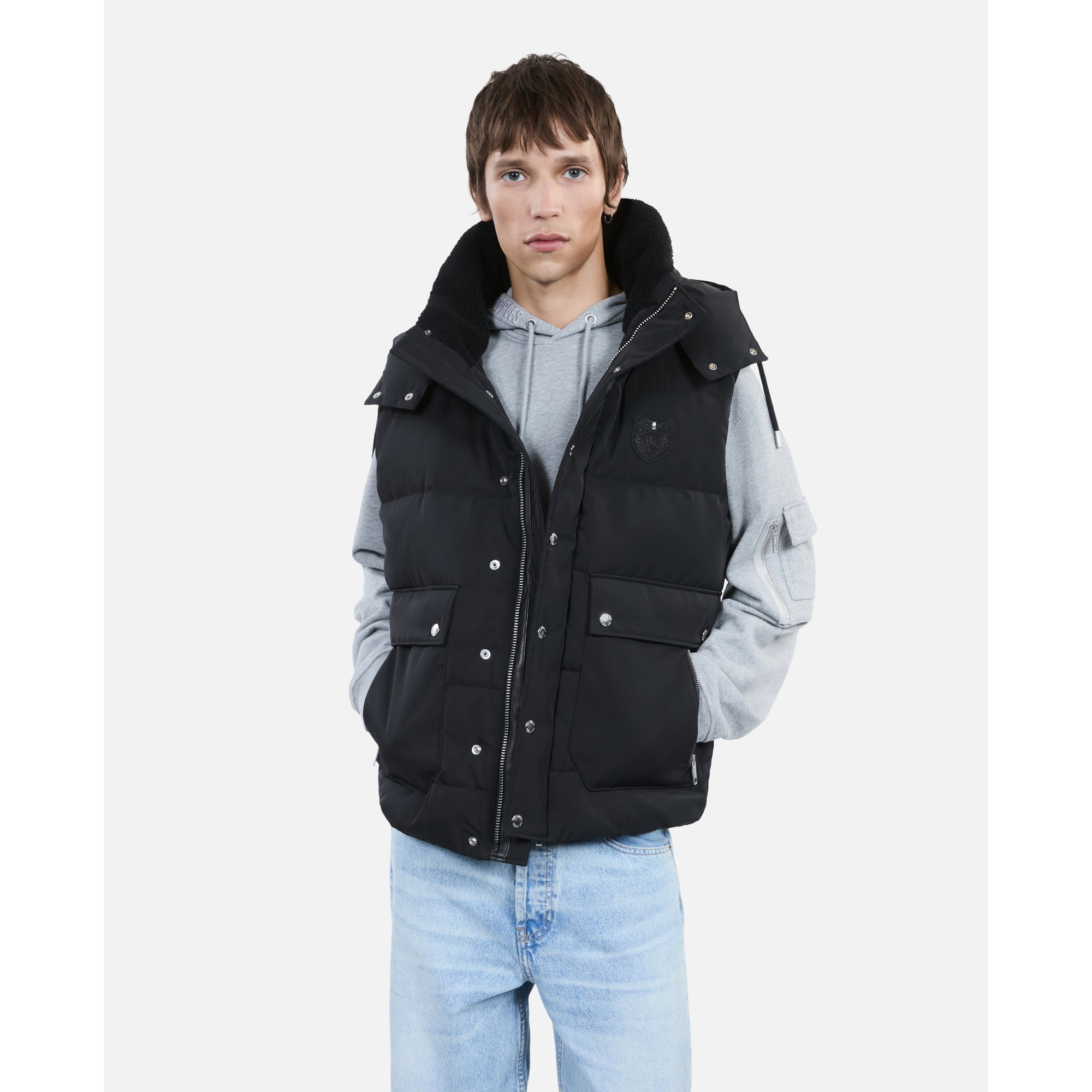 Sleeveless Down Jacket | Men | Black