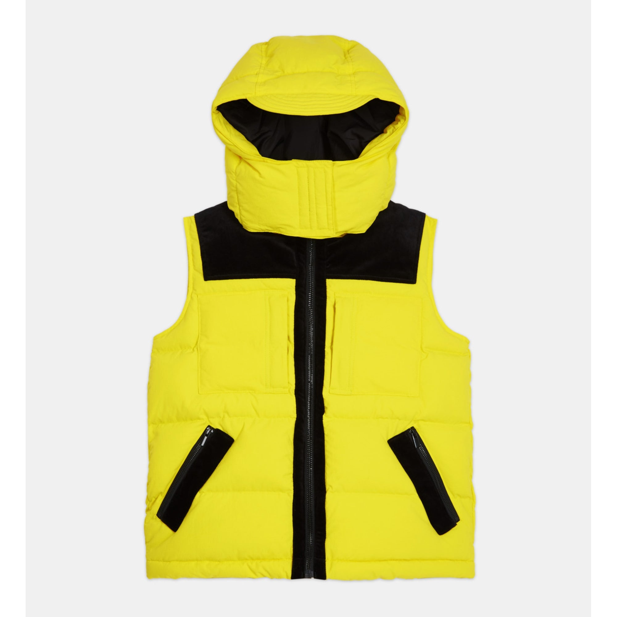 Sleeveless Down Jacket | Women | Yellow Fluo