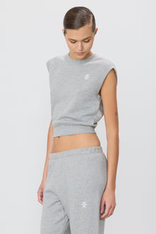 SLEEVELESS CREWNECK TOP - ETERNE
