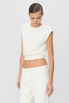 SLEEVELESS CREWNECK TOP - ETERNE