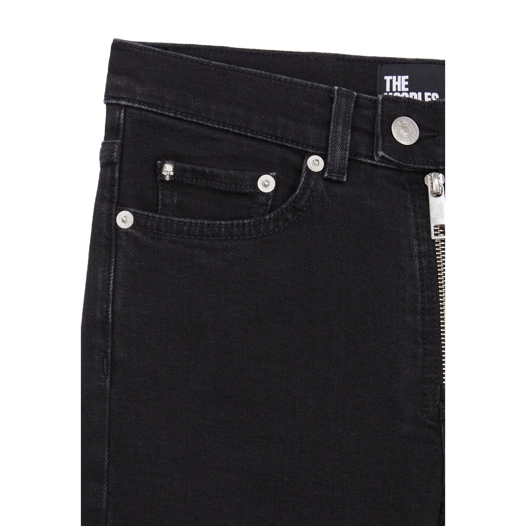 Slim Jeans With Zip | Women | Black Washed