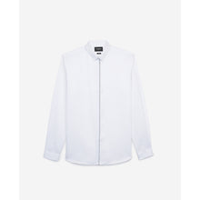 Slim Shirt With Classic Collar, Piping | Men | White