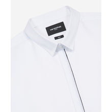 Slim Shirt With Classic Collar, Piping | Men | White