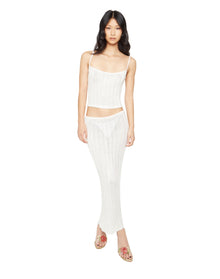 Slinky Rib Knit Tank | Off White