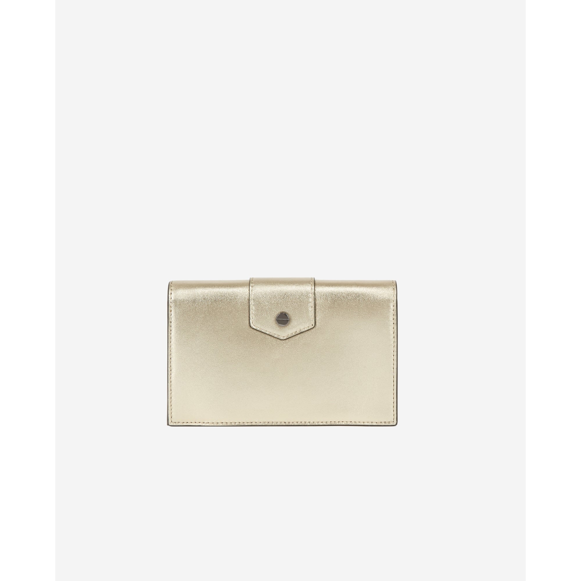 Small Emily Clutch Bag In Leather - Us | Women | Gold