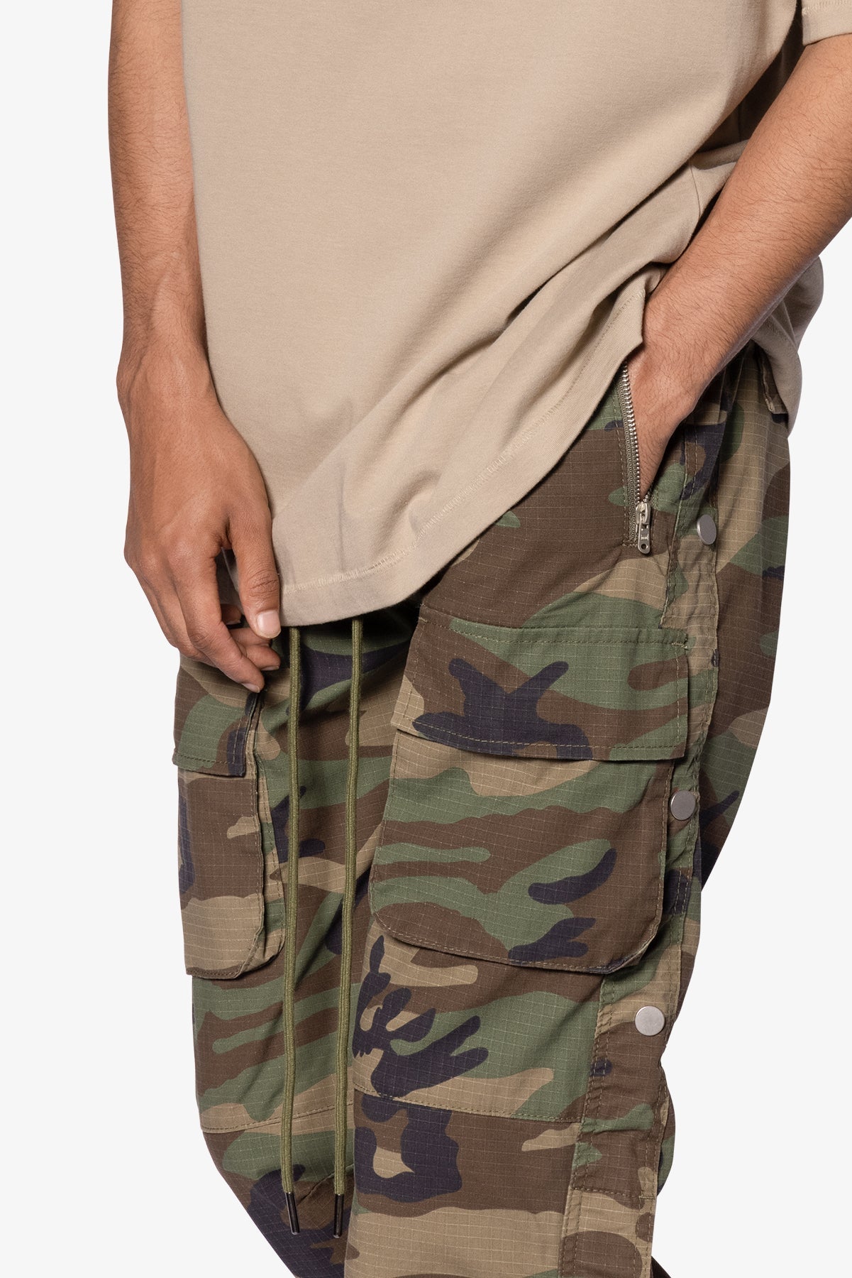 Snap Front Cargo Pants | Camo