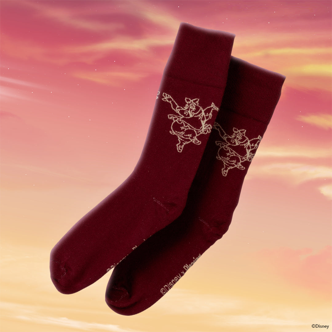 La Danza Delle Ore Sock | Burgundy