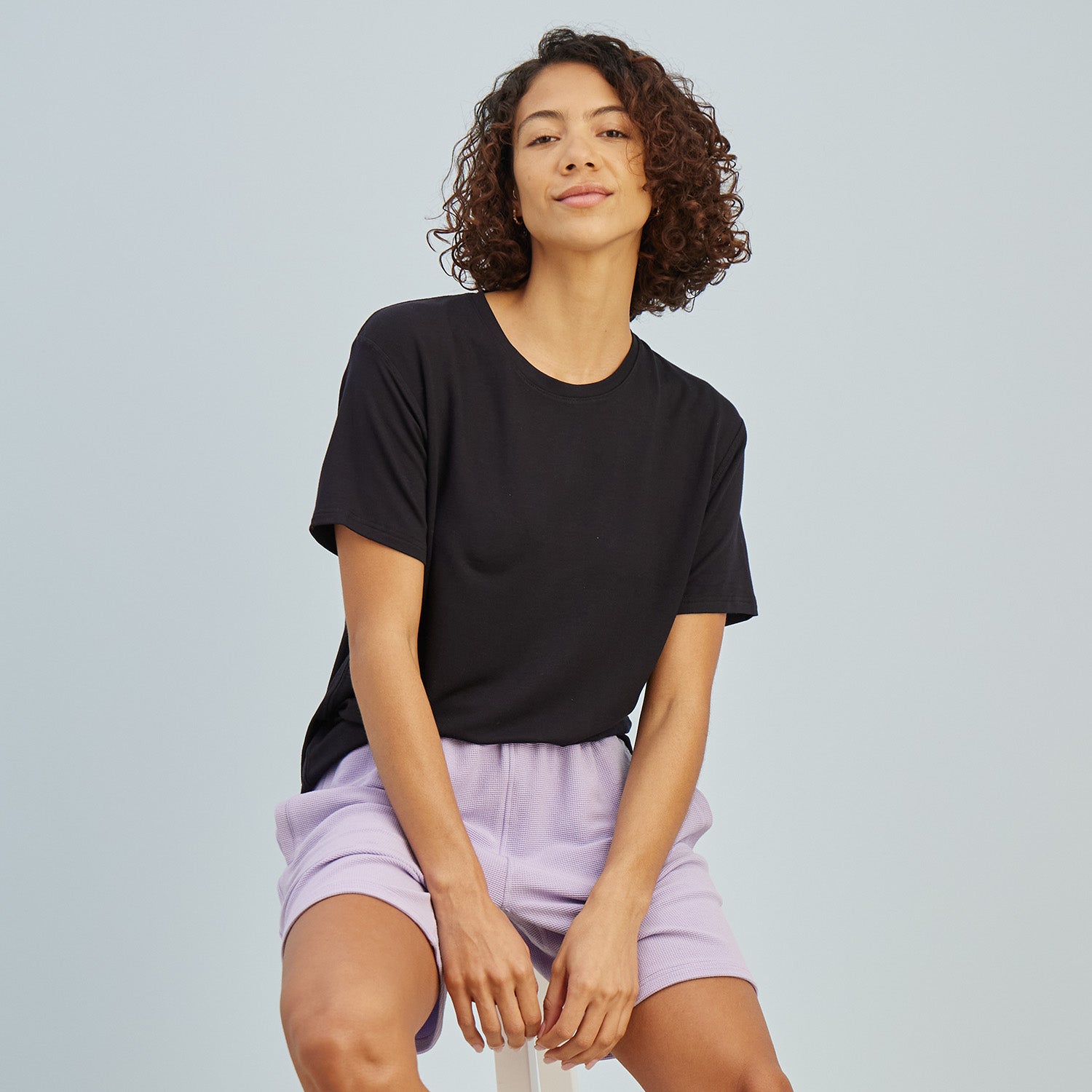 Modal Waffle Spa Short | Lavender