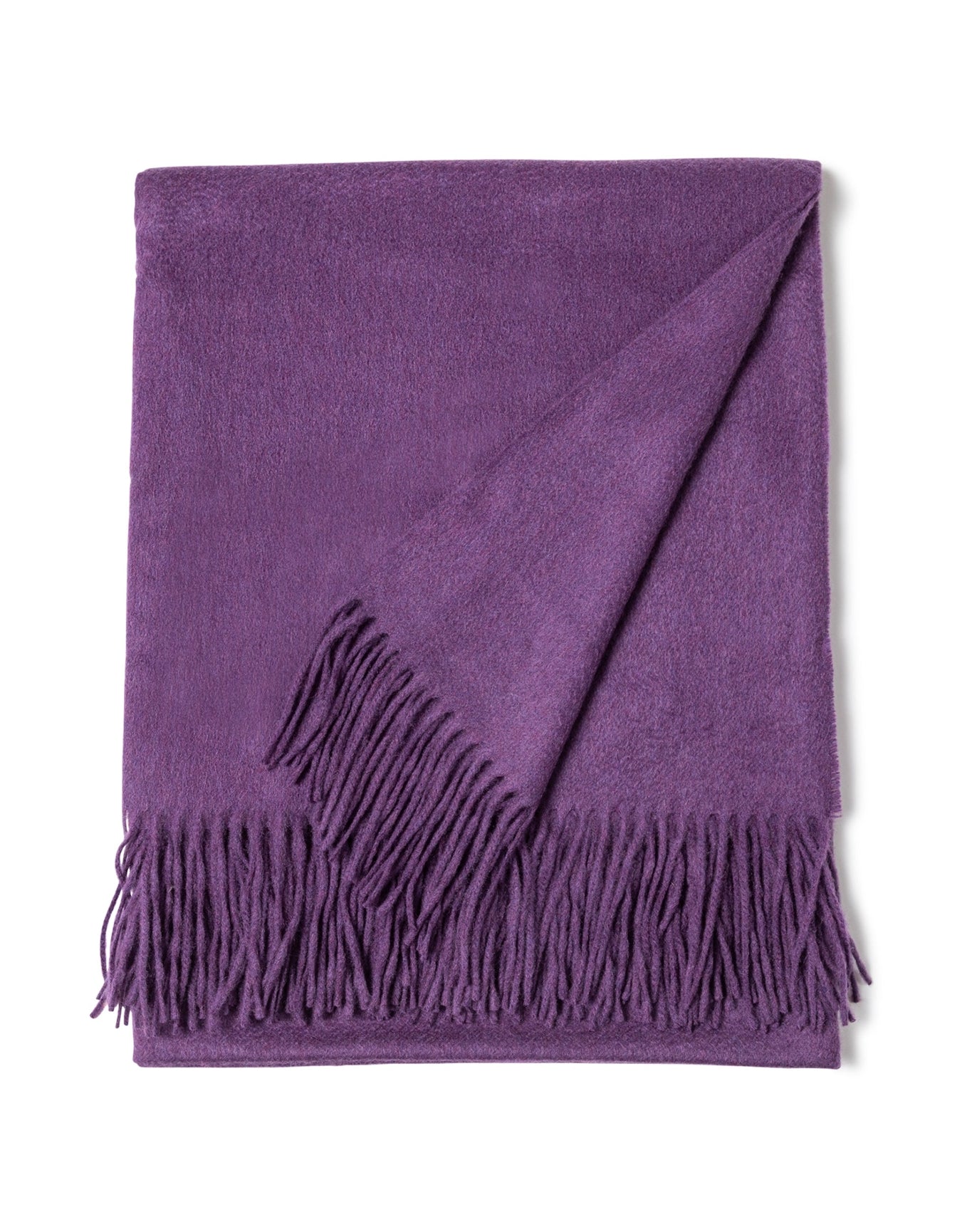 Sofia Cashmere | Woven Cashmere Throw | Purple