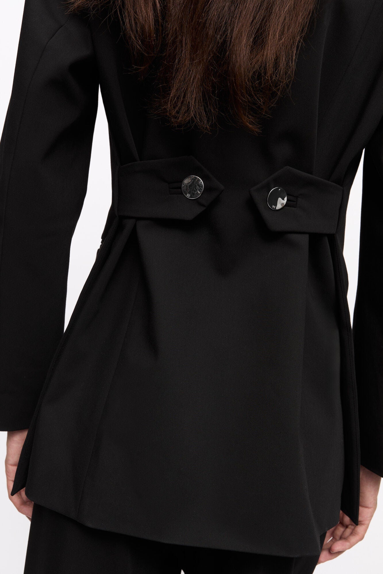 Solid Twill Suiting Blazer | Black